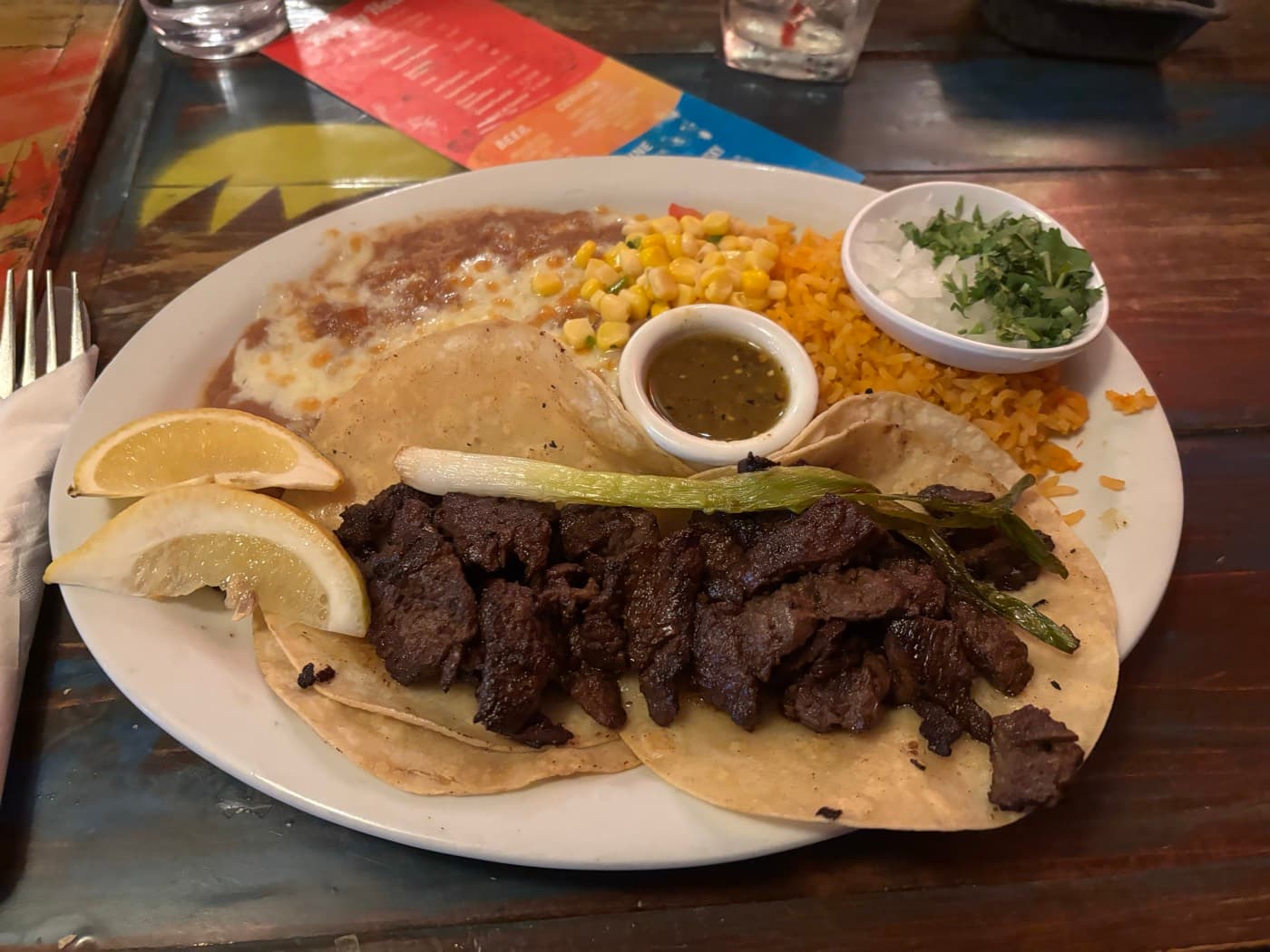 Carne asada tacos